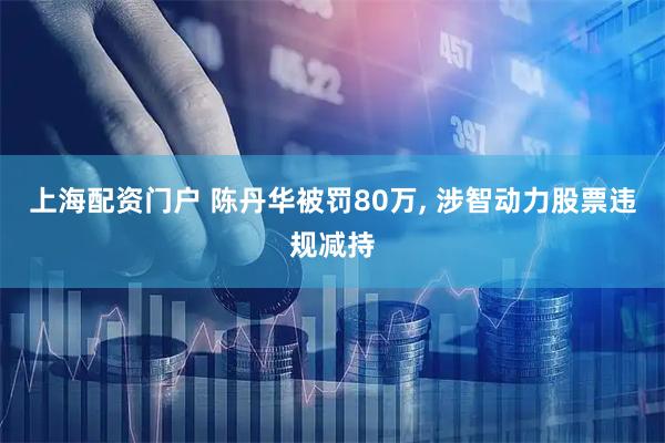 上海配资门户 陈丹华被罚80万, 涉智动力股票违规减持